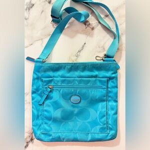 Coach Blue Crossbody Bag C1480-F77408